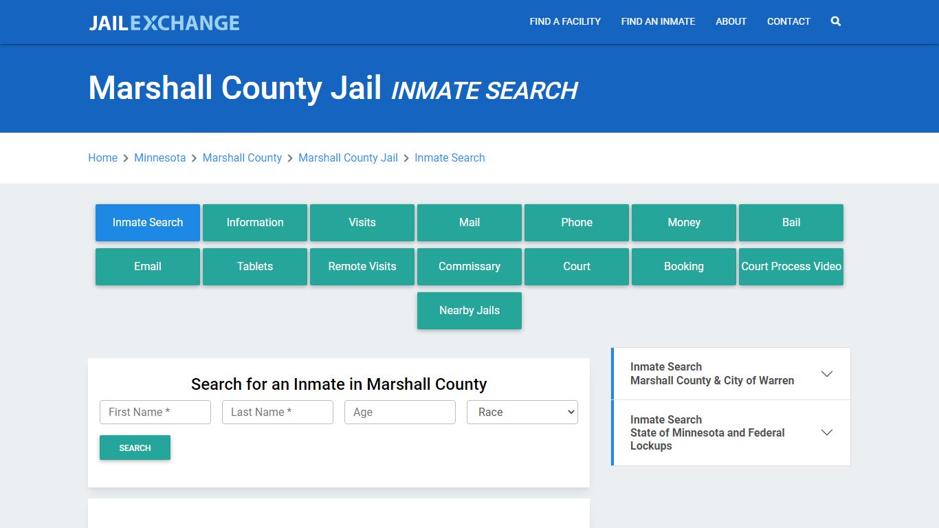 Marshall County Jail, MN Inmate Search: Roster & Mugshots